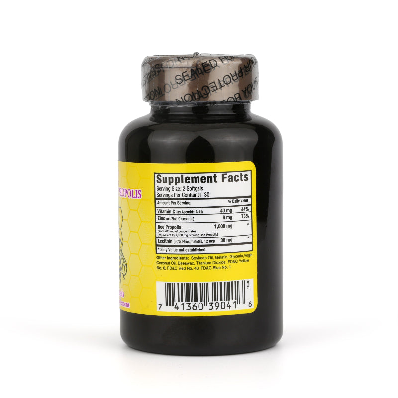 Natural Bee Propolis (60 Softgels)