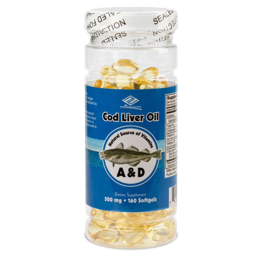 Cod Liver Oil (160 Softgels / 500 mg)