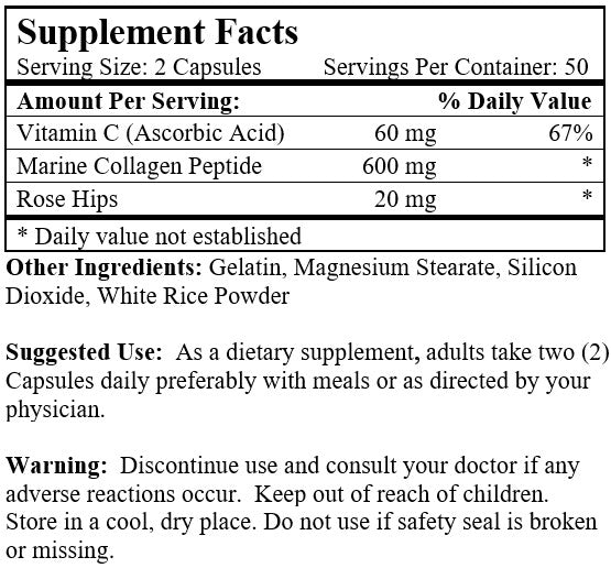 Marine Collagen Peptide (100 Capsules)