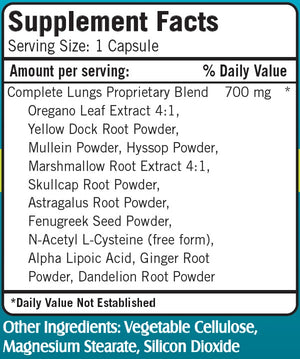 Complete Lungs Formula (200 Veggie Capsules)