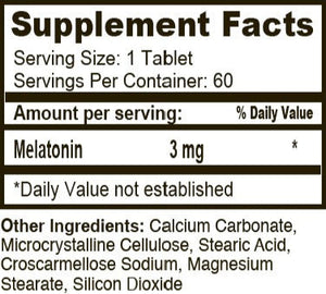 Melatonin 3 mg (60 Tablets)