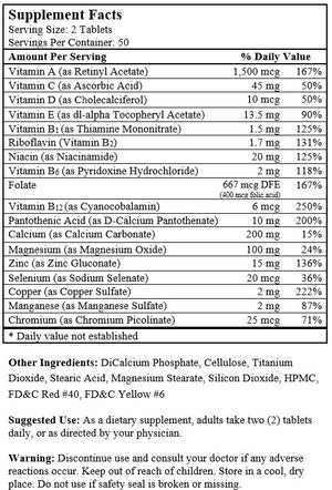 Central Vita Plus Multivitamin (100 Tablets)