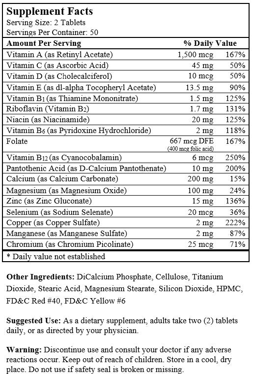 Central Vita Plus Multivitamin (100 Tablets)