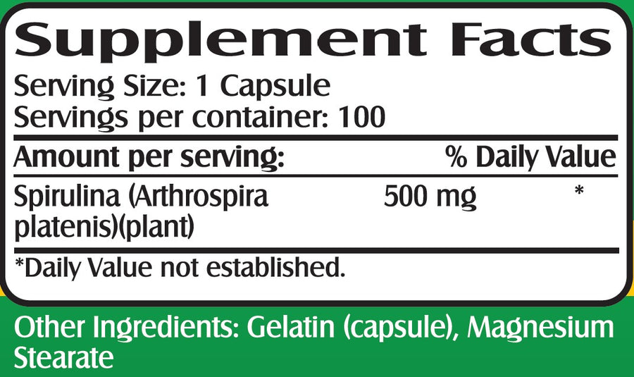 Spirulina (100 Capsules)