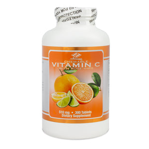 Vitamin C + Rosehips Chewable (300 Tablets)