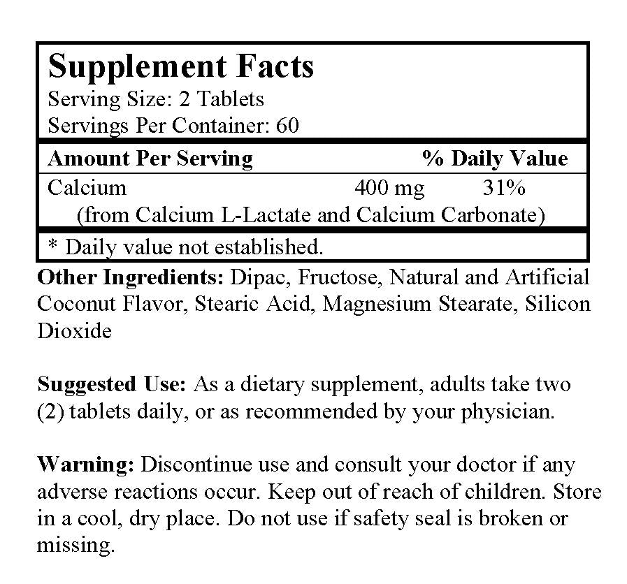 Biocalcin Tablets Biocalcium Chewable Tablets (120 Tablets) – Nu-Health Products
