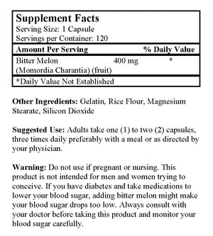 Bitter Melon (120 Capsules/ 400 mg)