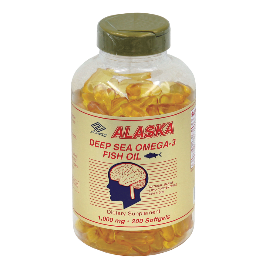 Nu-Health Products Alaska Deep Sea Fish Oil (200 Softgels / 1,000 mg)