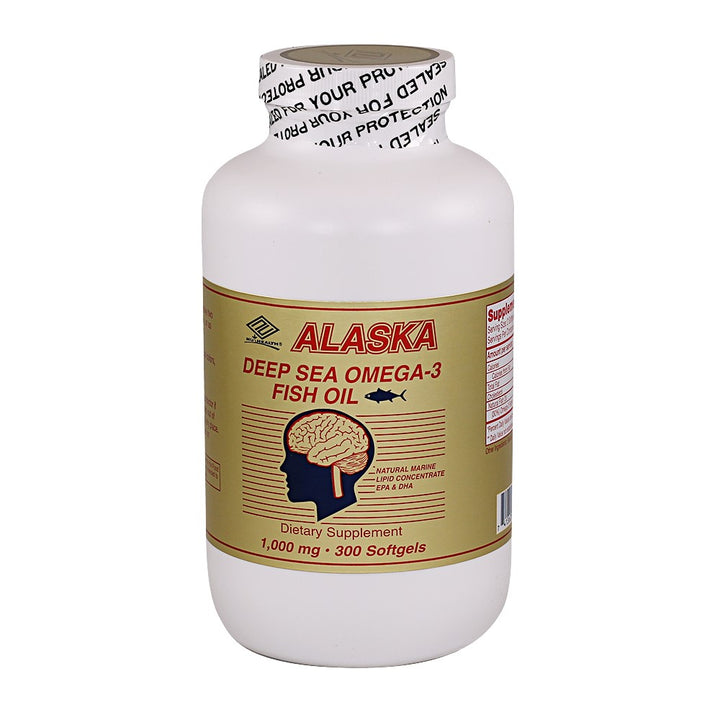 Alaska Deep Sea Fish Oil (300 Softgels / 1,000 mg)