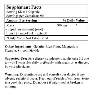 Maca 500 mg (90 Capsules)